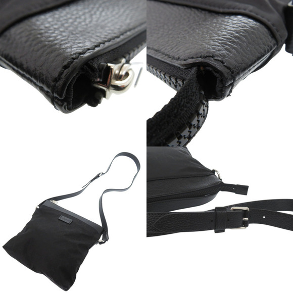 GUCCI Authentic Black Leather Shoulder Bag - Picture 9 of 10